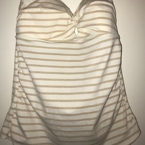 Glitter strapless swimsuit